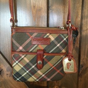 Plaid Dooney & Bourke cross body bag
